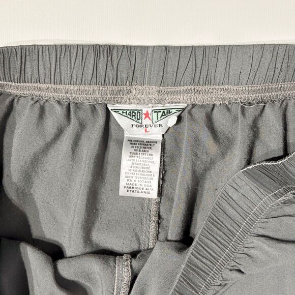 Hard Tail Forever Gray Rayon Wide Leg Pants Elastic High Waist Women Size L (A3) - Picture 5 of 12
